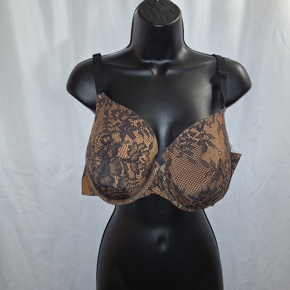 Cacique floral bra 44C Wide sides